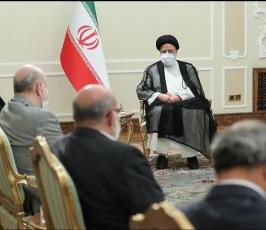 الرئيس الايراني ابراهيم رئيسي يستقبل امين عام الجهاد الاسلامي القائد زياد النخالة في طهران (2)