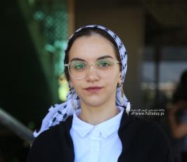 بالصورالطالبة منة الله مشعل حسن البطة الأولى على مستوى فلسطين القسم الأدبي بمعدل 99.7 %  من غزة (12)