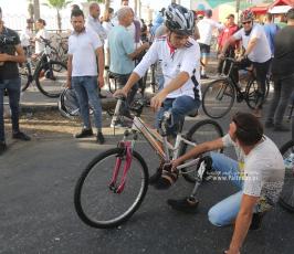 الصليب الأحمر ينظم سباق الدراجات الهوائية لأشخاص ذوي الاعاقة بعنوان معًا لكسر الحواجز (2)