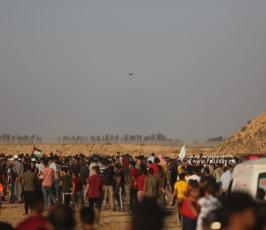 مسيرة حاشدة على حدود خانيونس جنوب قطاع غزة (31)