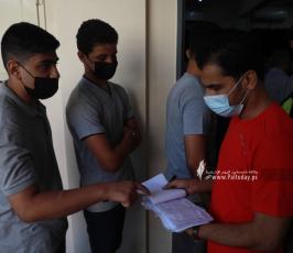 تطعيم طلاب مدارس قطاع غزة الثانوية العامة (2)