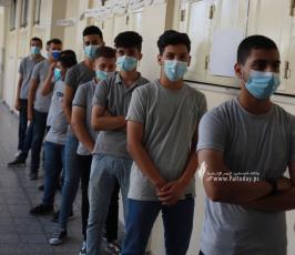 تطعيم طلاب مدارس قطاع غزة الثانوية العامة (4)