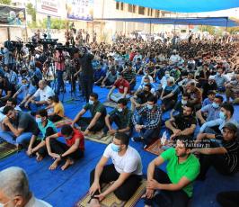 صلاة الجمعة امام مقر الصليب الاحمر بغزة تضامنا مع الاسرى (13)