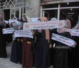 لجنة النقابيات فى الاتحاد الاسلامي تنظم وقفة نصرة للأسرى في سجون الاحتلال (8)