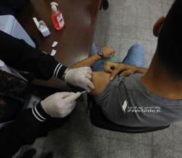 تطعيم طلاب مدارس قطاع غزة الثانوية العامة (9)