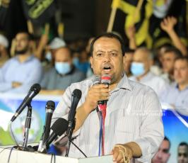 الجهاد الإسلامي تنظم مسيرة حاشدة أمام الصليب الأحمر بغزة تضامنًا مع الاسرى (19)