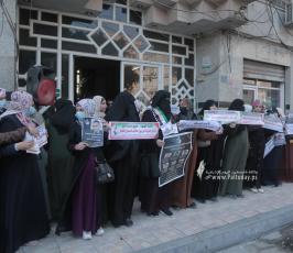 لجنة النقابيات فى الاتحاد الاسلامي تنظم وقفة نصرة للأسرى في سجون الاحتلال (3)