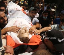 تُشيع جثمان الشهيد احمد صالح شمال قطاع غزة (7)