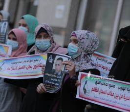 لجنة النقابيات فى الاتحاد الاسلامي تنظم وقفة نصرة للأسرى في سجون الاحتلال (5)