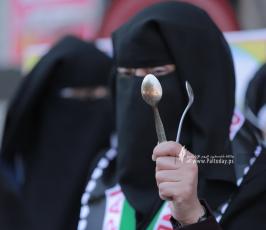 لجنة النقابيات فى الاتحاد الاسلامي تنظم وقفة نصرة للأسرى في سجون الاحتلال (4)