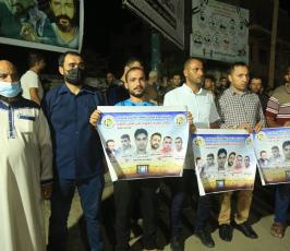 الجهاد الإسلامي تنظم مسيرة حاشدة أمام الصليب الأحمر بغزة تضامنًا مع الاسرى (9)