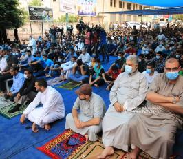 صلاة الجمعة امام مقر الصليب الاحمر بغزة تضامنا مع الاسرى (12)