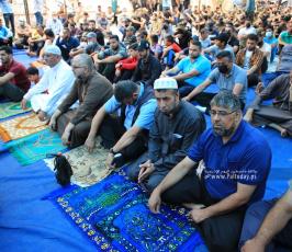 صلاة الجمعة امام مقر الصليب الاحمر بغزة تضامنا مع الاسرى (16)