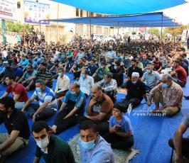 صلاة الجمعة امام مقر الصليب الاحمر بغزة تضامنا مع الاسرى (14)