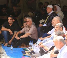 صلاة الجمعة أمام مقر الصليب الأحمر  تضامنًا مع الأسرى (27)