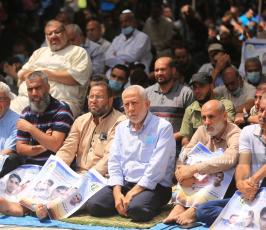 صلاة الجمعة أمام مقر الصليب الأحمر  تضامنًا مع الأسرى (28)