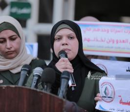 لجنة النقابيات فى الاتحاد الاسلامي تنظم وقفة نصرة للأسرى في سجون الاحتلال (10)