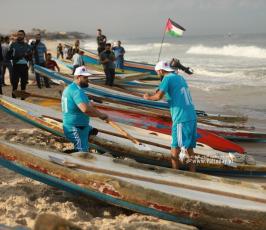 بطولة التجديف الأولى للاتحاد الفلسطيني للشراع والتجديف على شاطئ بحر غزة (11)
