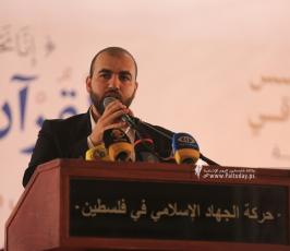 قادة فصائل العمل الوطني و جماهير غفيرة تشارك في مهرجان اللجنة الدعوية لتخريج فوج المؤسس الشهيد د. فتحي الشقاق (37)