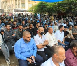 مؤتمر خطابي شعبي لحركة الجهاد الإسلامي أمام مقر الصليب الأحمر نصرةً للأسرى (5)