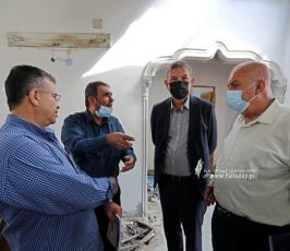 مؤتمر صحفي للمفوض العام للاونروا السيد فيليب لازريني وزيارة عائلة ابو سلمية المتضررة بالحرب الاخيرة (5)