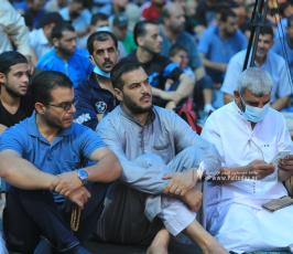  صلاة الجمعة أمام الصليب الاحمر بغزة نصرة لـ أسرى الجهاد المضربين عن الطعام  (23)