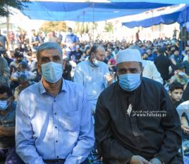  صلاة الجمعة أمام الصليب الاحمر بغزة نصرة لـ أسرى الجهاد المضربين عن الطعام  (9)