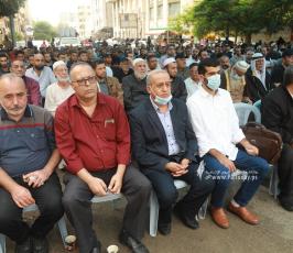 مؤتمر خطابي شعبي لحركة الجهاد الإسلامي أمام مقر الصليب الأحمر نصرةً للأسرى (1)