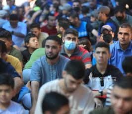  صلاة الجمعة أمام الصليب الاحمر بغزة نصرة لـ أسرى الجهاد المضربين عن الطعام  (25)