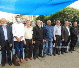 مؤتمر خطابي شعبي لحركة الجهاد الإسلامي أمام مقر الصليب الأحمر نصرةً للأسرى (7)