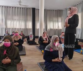 مؤسسة الطاقة الإيجابية تنفيذ فعالية يوغا للسيدات مرضي السرطان (11)