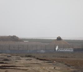اكتمال بناء العائق الارضى على حدود غزة2021 (3)