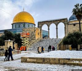 الثلوج في القدس10