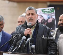وقفة غاضبة امام مقر المندوب السامي غزة تضامن مع الاسير هشام ابو هواش (12)