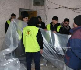 الجهاد بغزة تبدأ حملة إغاثة الأسر المتضررة من المنخفض الجوي (2)