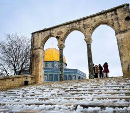 الثلوج في القدس2