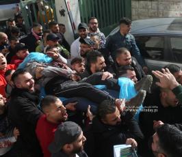  جثامين شهداء نابلس لمستشفى رفيديا (13)