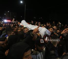 الشهيد محمد ابوصلاح (17عاماً) خلال نقله الى مستشفى جنين الحكومي (9)