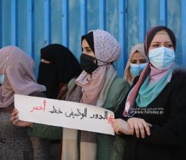 احتجاجات أمام مقر الاونروابغزة (14)