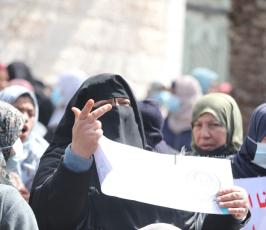 غزة وقفة احتجاجية للهيئة الوطنية العليا للمطالبة بحقوق فقراء ومنتفعي الشؤون أمام مقر undp (12)