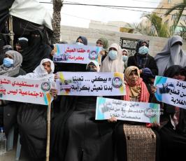 غزة وقفة احتجاجية للهيئة الوطنية العليا للمطالبة بحقوق فقراء ومنتفعي الشؤون أمام مقر undp (7)