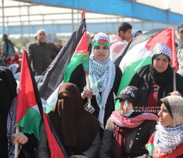  فعاليات يوم الأرض في ملكة شرق غزة (12)