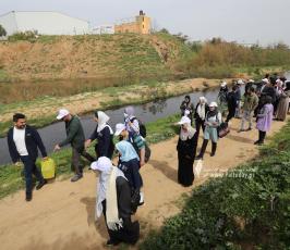 المسار البيئي الشبابي  في غزة بمناسبة يوم المرأة العالمي (1)