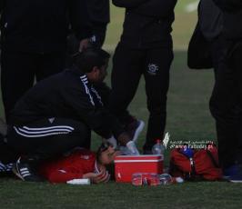شجار خلال مباراة أهلي غزة وشباب رفح على ملعب اليرموك بغزة (11)