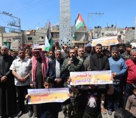 جماهير غفيرة من خان يونس تخرج في مسيرات دعت لها الفصائل الفلسطينية دعماً ونصرة للقدس والأقصى (5)