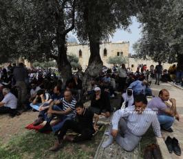صلاة الجمعة الأولى من شهر رمضان في المسجد الاقصى المبارك (3)