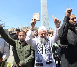 جماهير غفيرة من خان يونس تخرج في مسيرات دعت لها الفصائل الفلسطينية دعماً ونصرة للقدس والأقصى (10)