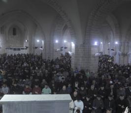 ‏‏صلاة والتراويح من المسجد العمري الكبير بغزة  (3)