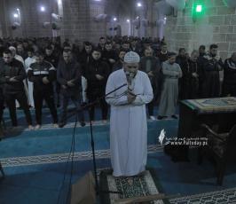 ‏‏صلاة والتراويح من المسجد العمري الكبير بغزة  (7)