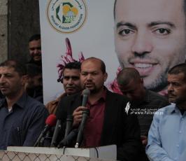 وقفة دعم  لأسرانا الأبطال في سجون الاحتلال الصهيوني المضربين عن الطعام (5)